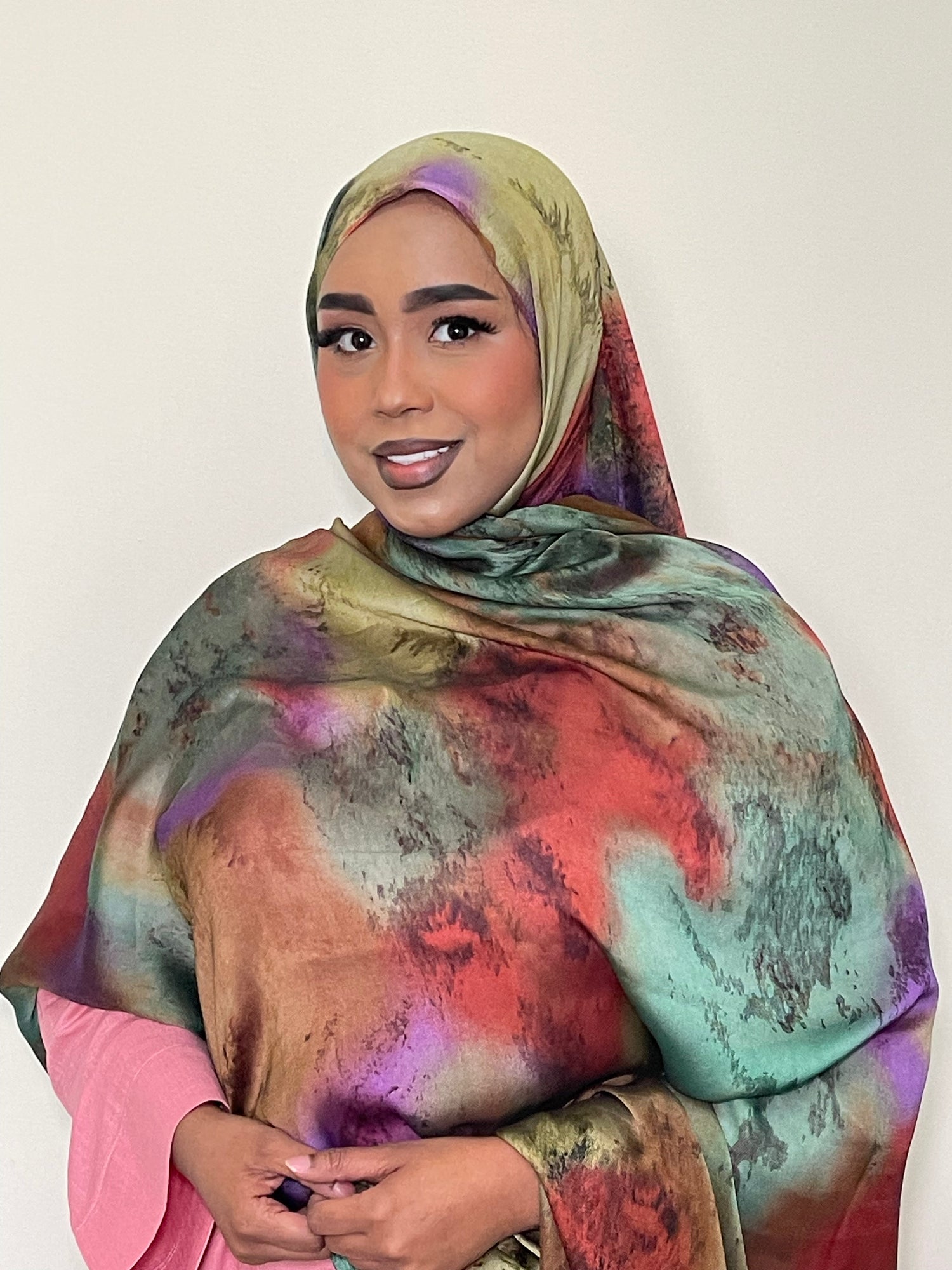 Color Wave Printed Hijab